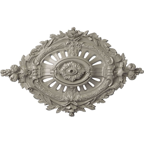 Ekena Millwork Antonio Ceiling Medallion, Hand-Painted Pearl White, 35 7/8"W x 22 1/2"H x 4 3/8"P CM35X22ANPWS - main